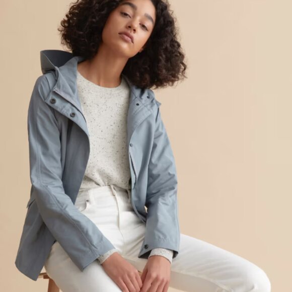 ✅ Everlane Cropped City Anorak, Blue-Grey (XS)* - Picture 1 of 15